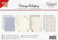 Billede: JOY PAPIRSBLOK “Vintage Babyboy” 6011/0607, A4 - 12 ark dobbeltsidet