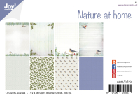Billede: JOY PAPIRSBLOK Nature at home, 6011/0672, A4 - 12 ark dobbeltsidet, førpris kr. 40,- nupris