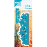Billede: skære/prægeskabelon løs blomsterkant, 6002/0476, joy, førpris kr. 70,- nupris