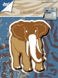 Billede: skære/prægeskabelon elefant, 60x79mm, 6002/0477, joy, førpris kr. 123,00, nupris