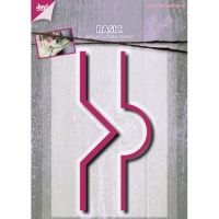 Billede: skæreskabelon 2 kanter med piercing, JOY CUT“ Merrys Frame, førpris kr. 35,00, nupris