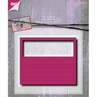 Billede: skæreskabelon rektangel med piercing, JOY CUT/EMB “Rectangle Fantasy, førpris kr. 49,00, nupris