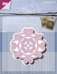 Billede: skæreskabelon “Mery's Curly Round, førpris kr. 42,00, nupris