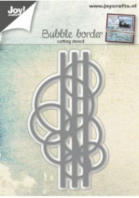 Billede: skæreskabelon Bubbles Border, 6002/0519,45x82mm, JOY, førpris kr. 49,00, nupris