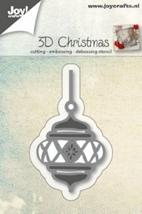 Billede: skære/prægeskabelon julekugle, 3D Christmasball, førpris kr. 40,00, nupris