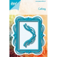 Billede: skæreskabelon ramme med hjørne, JOY CUT, “Kadermat with rounded corners, førpris kr. 119,00, nupris