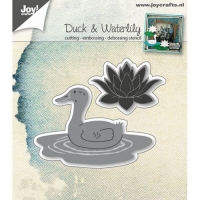 Billede: skære/prægeskabelon and i sø og åkandeblomst, Duck & Waterlily, førpris kr. 49,00, nupris