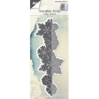 Billede: skære/prægeskabelon iskrystalkant, JOY CUT/EMB 3D “Border Snowcrystals, førpris kr. 72,00, nupris