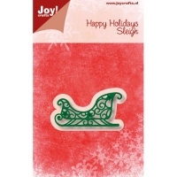Billede: skære/prægeskabelon slæde, JOY CUT/EMB “Sleigh” 6002/0925, 61,5x31mm, førpris kr. 32,00, nupris