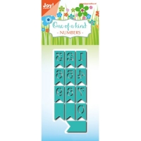 Billede: skæreskabelon flag med tal, JOY CUT “Digi Banner” 6002/0977, 141x55mm, førpris kr. 90,00, nupris