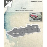 Billede: skære/prægeskabelon formel 1 racer, JOY CUT/EMB “F1 Car” 6002/1034, 30x82mm, førpris kr. 32,- nupris
