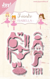 Billede: skære/prægeskabelon balletdansere, JOY CUT/EMB “Friendz – Isabella” 6002/1089, 48,5x68,5 / 47,5x71,5mm, førpris kr. 63,- nupris