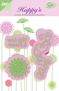 Billede: skære/syskabelon with love & flowers, 60021105, joy