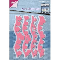 Billede: skæreskabelon vinterkanter, JOY CUT “Mery’s Winter wave borders” 6002/1117, 21x109 / 20x109 / 23x109 & 26x109mm, førpris kr. 94,00, nupris