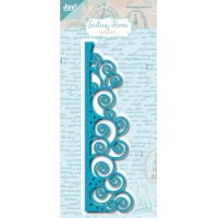 Billede: skære/prægeskabelon bølgekant, der kun skærer fra i bølgesiden, JOY CUT/EMB “Waves” 6002/1128, 63x39mm, førpris kr. 63,00, nupris