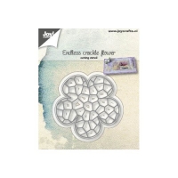 Billede: skæreskabelon krakeleret blomst, JOY CUT, “Craqueler Flower” 6002/1155, 63x64 / 61x62mm, førpris kr. 47,00, nupris