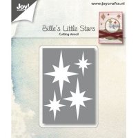 Billede: skæreskabelon 4 små stjerner, JOY CUT/EMB “Bille’s Little Stars” 6002/1156, 45x65mm, førpris kr. 44,00, nupris