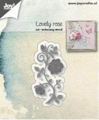 Billede: skære/prægeskabelon rosengren, JOY CUT/EMB ”Lovely Rose