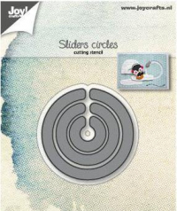 Billede: skæreskabelon glidecirkler, JOY CUT ”Sliders circles
