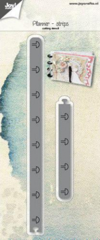 Billede: skæreskabelon JOY CUT/EMB “Planner Strips” 6002/1260, 194x11 & 100x11mm