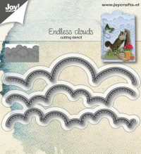 Billede: skæreskabelon opbygning af skyhimmel, JOY CUT/EMB “Cloud border” 6002/1262, 20x98 / 14x96 & 12x97mm