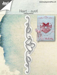 Billede: skæreskabelon hjertesvirvel, JOY CUT/EMB “Heart swirl” 6002/1266, 16x97mm