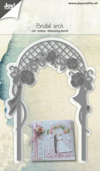 Billede: skære/prægeskabelon bryllupsbue, JOY CUT/EMB “Bridal Arch” 6002/1268, 74x18 / 68x17 & 50x83mm
