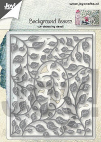 Billede: skære/prægeskabelon baggrundsdie med blade, JOY CUT/EMB “Background leaves
