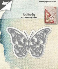Billede: skære/prægeskabelon sommerfugl, JOY CUT/EMB “Butterfly” 6002/1287, 49x72mm