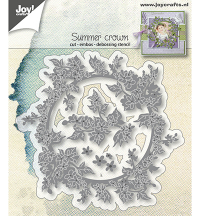 Billede: skære/prægeskabelon blomster og bladkrans, JOY CUT/EMB “Summer Crown” 6002/1298, 90x95 / 35x43 & 15x18mm
