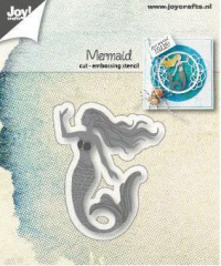Billede: skære/prægeskabelon havfrue, JOY CUT/EMB “Mermaid