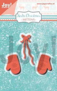 Billede: skære/prægeskabelon vanter og snor, JOY CUT/EMB “Mittens