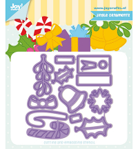 Billede: skære/prægeskabelon julepynt med stitch, JOY CUT/EMB “Jingle Ornaments” 6002/1330, 77,8x77,4mm