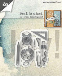 Billede: skære/prægeskabelon ting til skolebrug, JOY CUT/EMB “Back to school