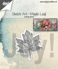 Billede: skæreskabelon blad, JOY CUT/EMB “Maple Leaf