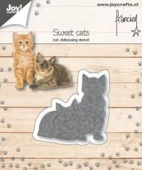 Billede: skære/prægeskabelon 2 kattekillinger, JOY CUT/EMB “Two cats