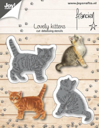 Billede: skære/prægeskabelon 2 kattekillinger, JOY CUT/EMB “Two Kittens