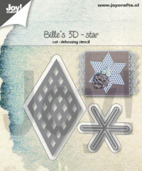 Billede: skære/prægeskabelon opbygning af en stjerne, JOY CUT/EMB “Bille's 3D Star