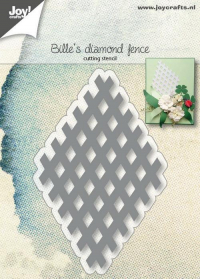 Billede: skæreskabelon lille baggrundsfletværk, JOY CUT/EMB “Bille's Fence