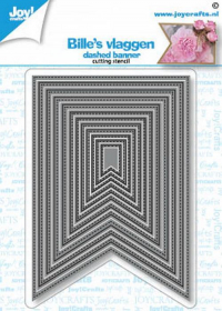 Billede: skæreskabelon stitched flag, JOY CUT/EMB