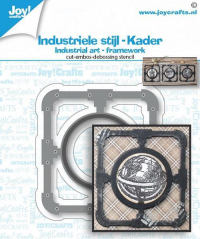 Billede: skære/prægeskabelon maskulin ramme, JOY CUT/EMB “Industrial Small Frames