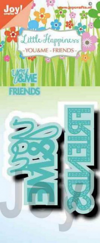 Billede: skæreskabelon you & ME og FRIENDS, begge med skygge, JOY CUT/EMB “You&Me / Friends