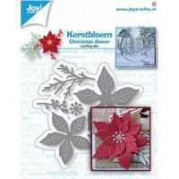 Billede: skæreskabelon julestjerne, JOY CUT Christmas Flower 6002/1516, 73x74mm