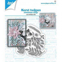 Billede: skære/prægeskabelon små julegrene, JOY CUT/EMB “Christmas Twigs