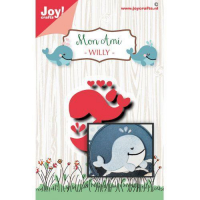 Billede: skæreskabelon saml en hval, JOY CUT/EMB “Whale Wally