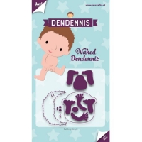 Billede: skæreskabelon JOY CUT “Dendennis Party – Dendennis Naked” 6002/3111, 78x58mm, førpris kr. 70,00, nupris
