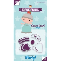 Billede: skæreskabelon JOY CUT “Dendennis Party – Old Pie” 6002/3114, 41x81,5mm, førpris kr. 58,00, nupris