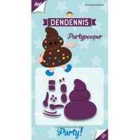 Billede: skæreskabelon JOY CUT/EMB “Dendennis Party – Partypooper” 6002/3117, 63,5x54mm, førpris kr. 46,00, nupris