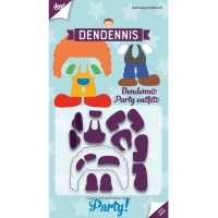 Billede: skæreskabelon JOY CUT “Dendennis Party – Wardrobe” 6002/3119, 81,8x78,5mm, førpris kr. 80,00, nupris