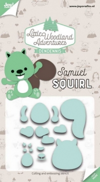 Billede: skære/prægeskabelon egern, JOY CUT/EMB “Samuel Squirl” 6002/3123, 55,5x64,5mm, førpris kr. 56,00, nupris